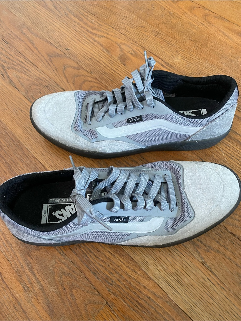 Vans AVE Pro Grey Reflective Ultimate Waffle Skate Shoes Low Top Gray Sneaker 10